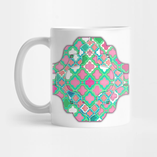 Girly Moroccan Lattice Pattern by micklyn